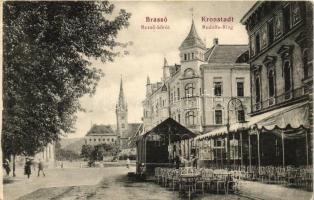 Brassó, Kronstadt, Brasov; Rezső körút, étterem / street, restaurant