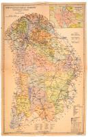 1948 Pest-Pilis-Solt-Kiskun vármegye közigazgatási térképe, tervezte Tallián Ferenc, kiadja a Magyar...