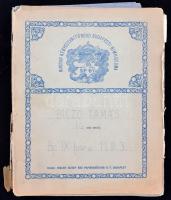 Biczó Tamás grafikus és térképrajzoló ifjúkori térképrajzai füzetben