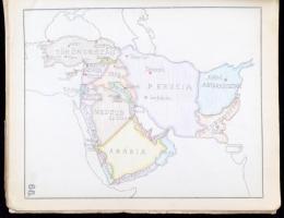 Biczó Tamás grafikus és térképrajzoló ifjúkori térképrajzai füzetben