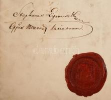 1869 Nagyalakú kanonoki kinevezés Bémer Pál részére Ferencz József saját kezű aláírásával és a nagyv...