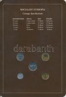 Etiópia 1969. 1c - 50c 5xklf db, forgalmi szett felbélyegzett kartonlapon T:1
Ethiopia 1969. 1 Cent...