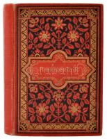 cca 1900 Herkulesfürdő. 12 lapos fotó-leporelló. R. Krizsány kiadása. Kiadói, aranyozott, festett vászonkötésben, jó állapotban / cca 1900 12 photo leporello of Baile Herculane. In golded linen binding. 12x17 cm