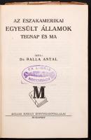 Dr. Balla Antal: Az északamerikai Egyesült Államok története. Bp., Müller Károly kiadás