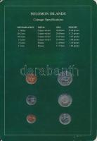 Salamon-szigetek 1977-1985. 1c - 1$ 6xklf db, forgalmi szett felbélyegzett kartonlapon T:1
Solomon ...