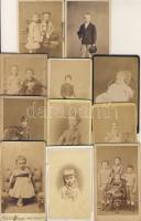 1860-1890 Régi fényképek:Gyermekképek (11db)