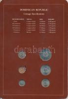 Dominikai Köztársaság 1983-1984. 1c - 1P 6xklf db, forgalmi szett felbélyegzett kartonlapon T:1
Dom...