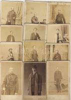 1860-1890 Régi fényképek:Férfi teljes alakképek (12db)