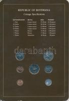 Botswana 1981-1984. 1th - 1P 7xklf db, forgalmi szett felbélyegzett kartonlapon T:1
Botswana 1981-1...