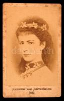 cca 1860 Erzsébet királyné kabinet fotó / cca 1860 Queen Elisabeth (Sisi) photo 7x11 cm