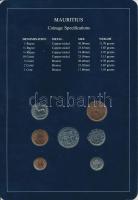 Mauritius 1978. 1c - 1R 7xklf db, forgalmi szett felbélyegzett kartonlapon T:1
Mauritius 1978. 1 Ce...