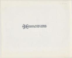 Biciklik, Andre Farkas jelzett fotó, 20x20cm