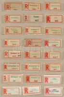 1880-1950 Ragjegyek (75db) 4 berakólapon, jegyzékkel