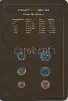 Szent Ilona 1984. 1P - 1Ł 6xklf db, forgalmi szett felbélyegzett kartonlapon T:1
St. Helena 1984. 1...