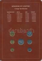Lesotho 1979-1983. 1s - 1L 7xklf db, forgalmi szett felbélyegzett kartonlapon T:1
Lesotho 1979-1983...