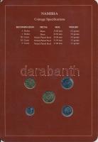 Namíbia 1993-1996. 5c - 5$ 5xklf db, forgalmi szett felbélyegzett kartonlapon T:1
Namibia 1993-1996...