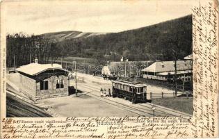 Budapest II. Hűvösvölgy, Villamos vasúti végállomás; Divald Károly (EK)