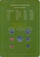 Szváziföld 1979-1982. 1c - 1L 7xklf db, forgalmi szett felbélyegzett kartonlapon T:1
Swaziland 1979...