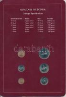 Tonga 1981. 1s - 50s 6xklf db, forgalmi szett felbélyegzett kartonlapon T:1
Tonga 1981. 1 Seniti - ...