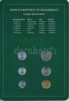 Mozambik 1980-1982. 50c - 20M 6xklf db, forgalmi szett felbélyegzett kartonlapon T:1
Mozambique 198...