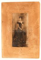 cca 1890 Ferenc József császár és Erzsébet királyné nagyméretű fénnyomatok díszes, a magyar és osztr...