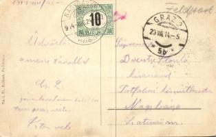 Pelhrimov, Palackeho ulice. Nakl. Fr. Korinek / Palacky Street, shops