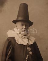 cca 1910 Magyar szabadkőműves nagymester fotója üvegezett keretben. / Hungarian free-mason grand mas...