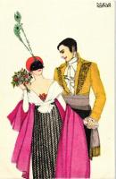 Couple in costumes, B.K.W.I. 620-1. s: Mela Koehler (EK)