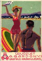 'Üdvözlet a Gárdonyi Grafikus Kirándulásról' / Greeting from the Gárdony Drawer Tour, s: Nánay (EK)