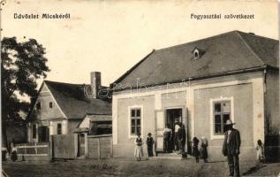 Micske, Misca; Fogyasztási szövetkezet üzlete / cooperative shop (EK)