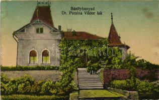 Bánffyhunyad, Huedin; Dr. Persina Viktor lak / mansion (tűnyom / pinhole)