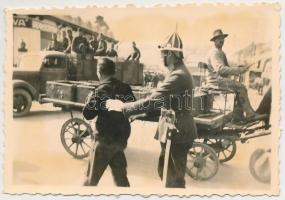 1940 Kolozsvár, elfogott vasgárdista, hátulján feliratozva, 6×8,5 cm