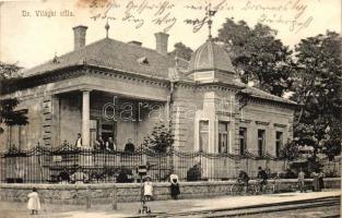 Budapest XIV. Rákosfalva, Dr. Világhi Károly villája, vendéglő (fl)