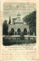 1902 Versec, Vrsac; Ipar- és mezőgazdasági kiállítás, Zoffmanns kapu, kiadja Daikovits fényképész / Industrial and Agricultural Exhibition, Zoffmanns gate (fa)