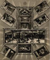 Budapest II. Hűvösvölgy, Magyar Szentföld, belső, belül a Magyar Szentföld alkotásai; Heinrich István út 1-5., kihajtható lap / folding card