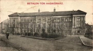 Budapest VII. Bethlen téri hadikórház (Izraelita Siketnémák Budapesti Országos Intézete) (13,9 cm x 7,8 cm) (fa)