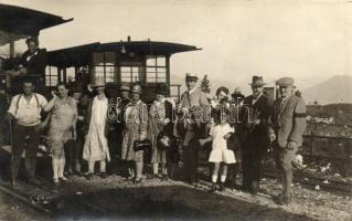 1928 Gaisberg, Funicular Station, Hikers group photo