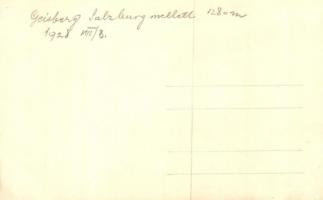 1928 Gaisberg, Funicular Station, Hikers group photo