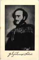 Széchenyi István, Széchenyi  Emlék-levelezőlap; a Széchenyi Munkaközösség kiadása (ragasztónyom / gluemark)