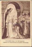 10 db RÉGI használatlan motívumlap Barsy E. szignóval; Szent István Diáksegély Alap; vallás, Jézus é...