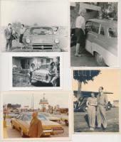 cca 1910-60 Vegyes autós fotók, különböző méretben és minőségben, 10db, 6x8cm és 9x12cm között