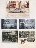 cca 1910-60 Vegyes autós fotók, különböző méretben és minőségben, 10db, 6x8cm és 9x12cm között