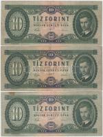 1957. 10Ft (3x) T:III,III-