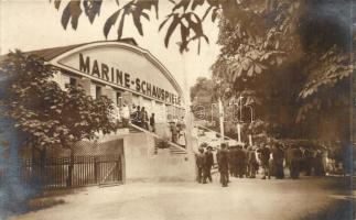 1907 Vienna, Wien; Kriegs-Ausstellung, Marine Schauspiele / military expo, photo