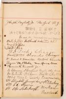 1906-1915 A Főherceg (Bródy) Sándor utcai Pannonia hotel vendégkönyve, Közel 100 oldalon beírásokkal...