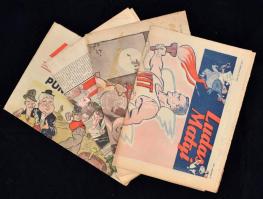 1945-1951 A Ludas Matyi szatirikus hetilap 4 db száma