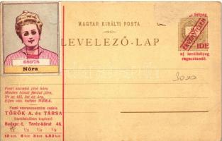 Huszártoborzó, a hátoldalon sorsjegy és érvénytelenített díjjeggyel, kiadja Posner és Fia / hussar r...