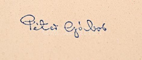 1950 Államvédelmi Hatóság áthelyezési papír, Péter Gábor ÁVH elnök bélyegzős aláírásával / 1950 Hung...