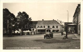 Friedberg, Hauptplatz / main square, automobile, gas station