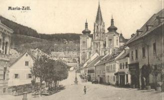 Mariazell, Grazergasse, Gasthof zum Weissen Engel; B.K.W.I. 911 / street with hotel